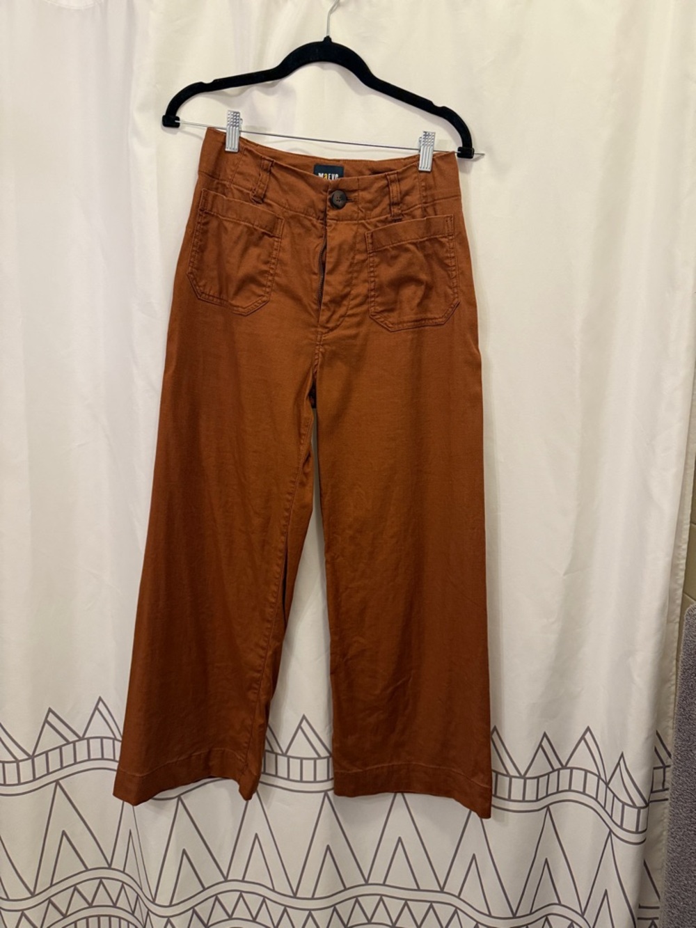 Maeve Colette Cropped linen pants